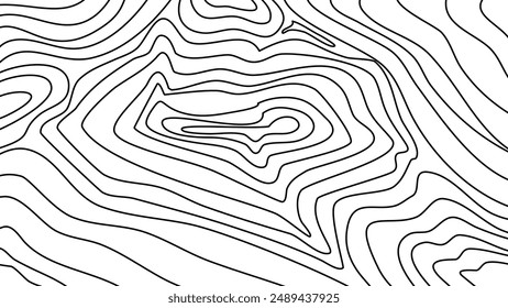 Topographic contour map grid background