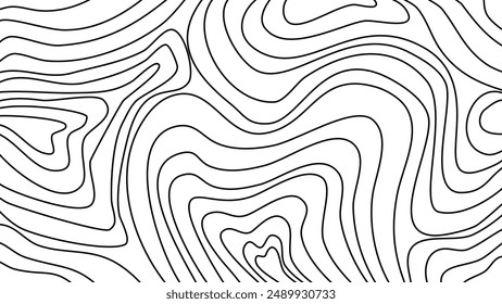 Topographic contour map grid background