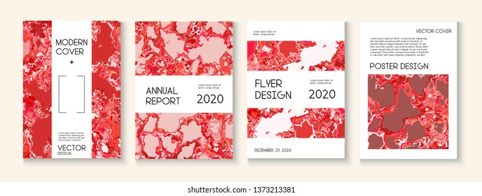 Topographic Fluid Liquid Paint Vector Cover. Brown Red Earth Soil Volcano Design. Corporate Identity, Grunge Book Page Template. Modern Earth Day Ecology Poster. Topographic Fluid Vector Cover