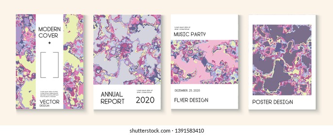 Topographic Fluid Liquid Paint Vector Cover. Corporate Identity, Scientific Journal Template. Vintage Earth Day Ecology Poster. Water Ecology Blue Winter Report. Topographic Fluid Vector Cover