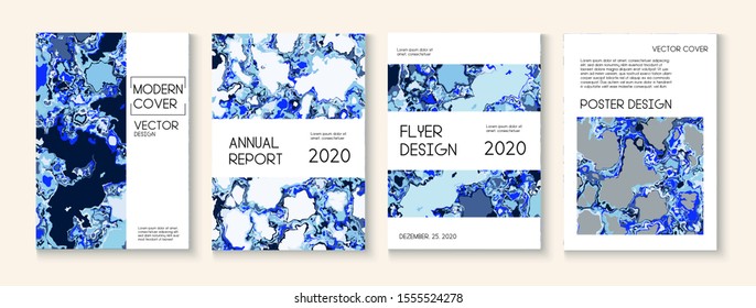 Topographic Fluid Liquid Paint Vector Cover. Modern Earth Day Ecology Poster. Water Ecology Blue Winter Report. Music Poster, Scientific Journal Template. Topographic Fluid Vector Cover