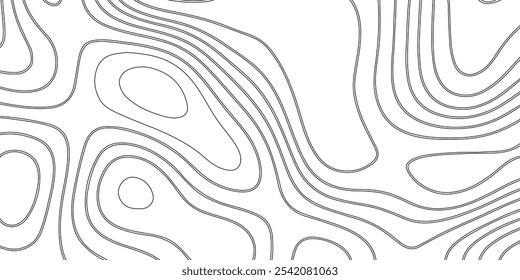 Topographic gradient line map. Abstract circle lines background. Abstract blank detailed topographic contour map. Background of the topographic map. Line topography map contour background.