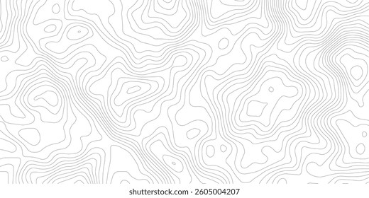 Topographic gradient line map. Abstract circle lines background. Abstract blank detailed topographic contour map. Background of the topographic map. Line topography map contour background.
