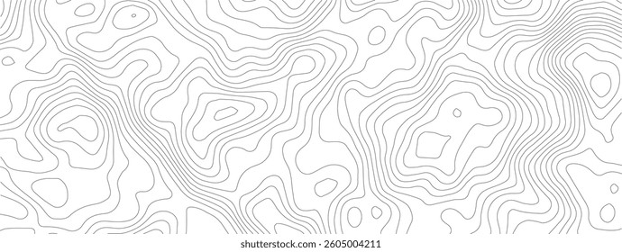 Topographic gradient line map. Abstract circle lines background. Abstract blank detailed topographic contour map. Background of the topographic map. Line topography map contour background.
