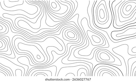 Projeto Topográfico de Mapa de Trilha de Caminhada com Linhas de Contorno Detalhadas e um Vintage-Inspirado Estética Perfeito para Decoração de Natureza, Explorar Revistas e Rústico Impressões.
