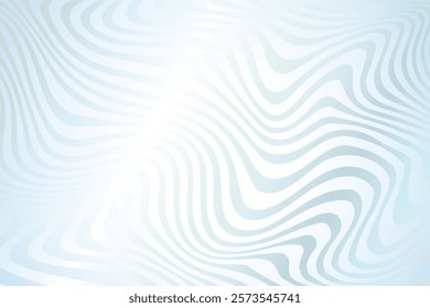 Topographic Line Art Pastel Blue Background. Aesthetic Illusion Effect Design Vector Illustration For E-commerce, Web, Landing Page, Etc.