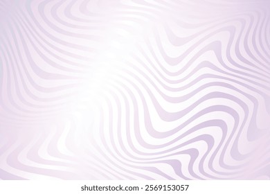 Topographic Line Art Pastel Purple Background. Aesthetic Illusion Effect Design Vector Illustration For E-commerce, Web, Landing Page, Etc.