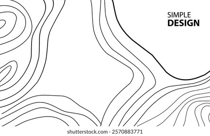 topographic line contour background, geographic grid stock vector illustration. eps10