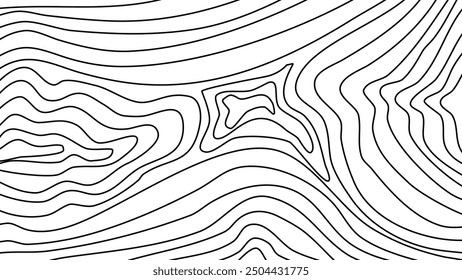 Topographic line contour map background
