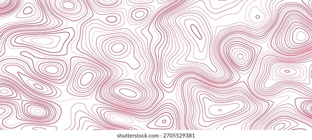 Topografische Linienkarte. Modernes Design mit weißem Hintergrund mit topographischem wellenförmigem Muster-Design.