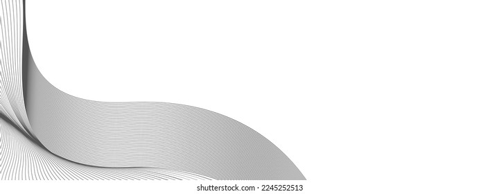 topographic line round lines abstract. Thin line wavy abstract vector background. Curve wave seamless pattern. the pattern of gray lines. Abstract background made of curved lines