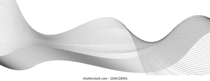 topographic line round lines abstract. Thin line wavy abstract vector background. Curve wave seamless pattern. the pattern of gray lines. Abstract background made of curved lines