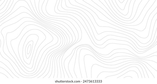 Topographic Line Wavy Pattern Background