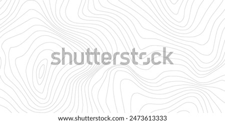 Topographic Line Wavy Pattern Background