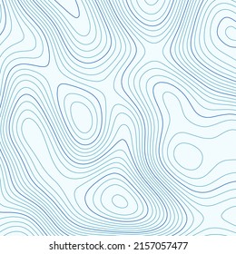 Mapa topográfico. Fondo abstracto de las líneas curvas. Montañas. Ilustración del vector