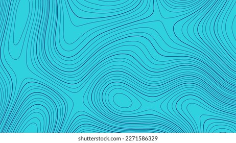 Topographic map. Abstract background of curved lines. Mountains. Vector illustration