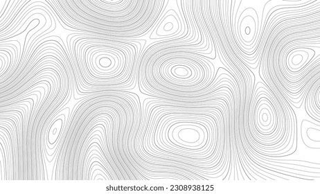 Topographic map. Abstract background of curved lines. Mountains. Vector illustration