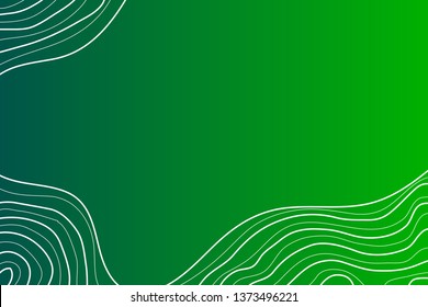 topographic map ,abstract height lines on green background ,vector
