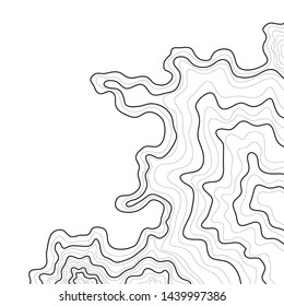 topographic map , abstract height lines ,vector,on white background