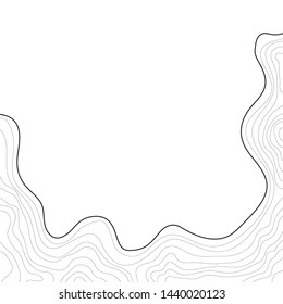 topographic map , abstract height lines vector