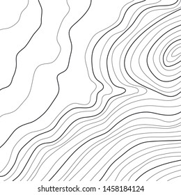 Topographic Map Abstract Height Lines Isolated Stock Vector (Royalty ...