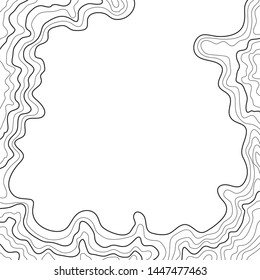 topographic map , abstract, line height, on a white background vector