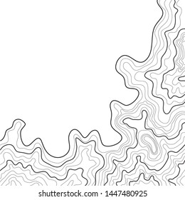 topographic map , abstract, line height, on a white background vector