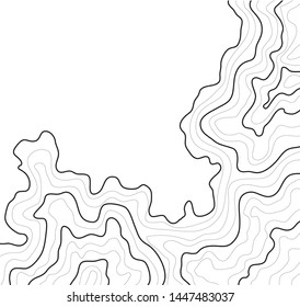 topographic map , abstract, line height, on a white background vector