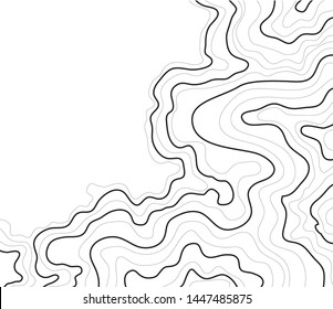 topographic map , abstract, line height, on a white background vector