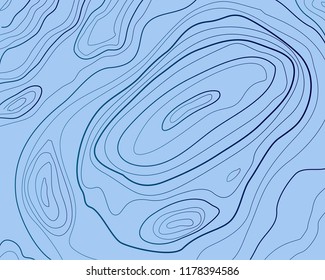 topographic map, abstract vector illustration, blue background