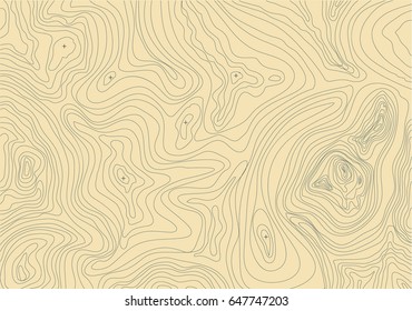 Topographic map, abstract vector illustration,light brown