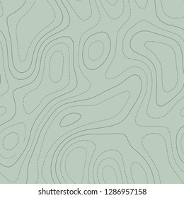 Topographic map. Admirable topographic map in green tones, seamless design, extra tileable pattern. Vector illustration.