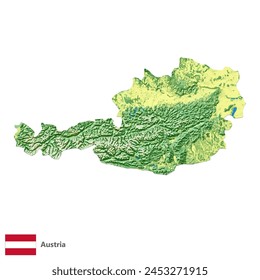 Topographic Map of Austria (EPS)