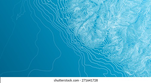 Topographic map background concept 