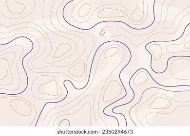 Topographic map background concept. Abstract background with landscape topographic map design.