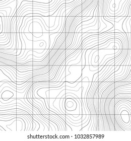 Topographic map background concept with space for your copy.Vector abstract illustration.Geography concept.