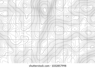 Topographic map background concept with space for your copy.Vector abstract illustration.Geography concept.