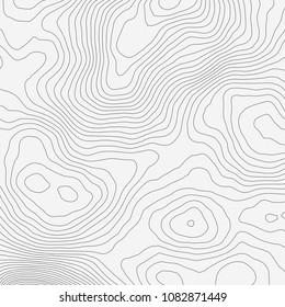 Topographic map background concept with space for your copy.Vector abstract illustration.Geography concept.