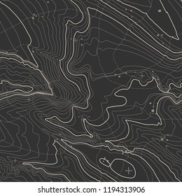 Topographic map background concept with space for your copy. Topography lines art contour , mountain hiking trail , Shape vector design. Computer generated .