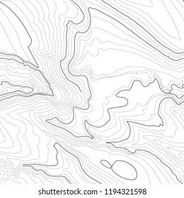 Topographic map background concept with space for your copy. Topography lines art contour , mountain hiking trail , Shape vector design. Computer generated .