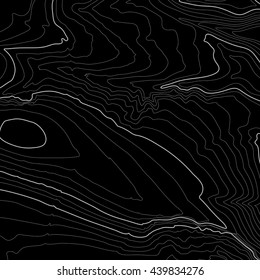 Topographic map background concept with space for your copy. Topo contour map background, vector illustration.Geography and science