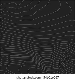 Topographic map background concept with space for your copy.Vector abstract illustration.Geography concept.