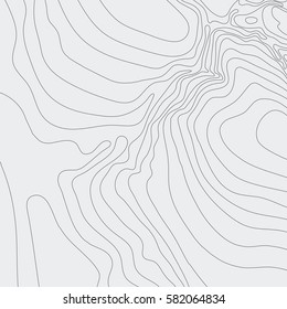 Topographic map background concept with space for your copy.Vector abstract illustration.Geography concept.