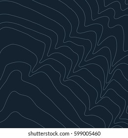 Topographic map background concept with space for your copy.Vector abstract illustration.Geography concept.
