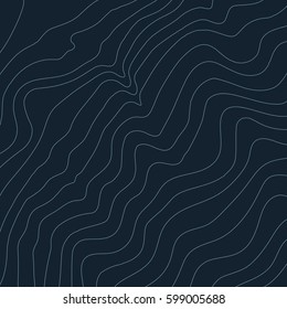 Topographic map background concept with space for your copy.Vector abstract illustration.Geography concept.