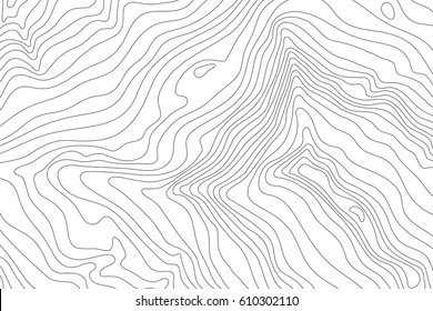 Topographic map background concept with space for your copy.Vector abstract illustration.Geography concept.