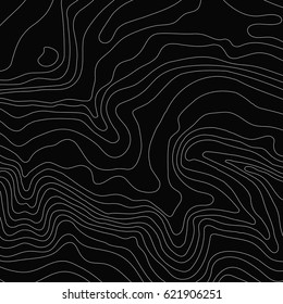 Topographic map background concept with space for your copy.Vector abstract illustration.Geography concept.