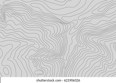 Topographic map background concept with space for your copy.Vector abstract illustration.Geography concept.