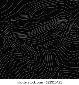 Topographic map background concept with space for your copy.Vector abstract illustration.Geography concept.