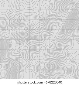 Topographic map background concept with space for your copy.Vector abstract illustration.Geography concept.